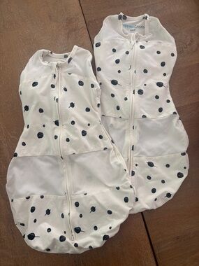 Happiest Baby White & Black Polka Dot Baby Sleep Sack (2-Pack)